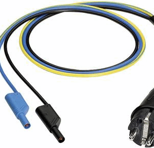 Benning Messadapter [ Schutzkontakt-Stecker - Lamellenstecker 4 mm] berührungssicher Messadapter Schutzkontaktstecker - (044142)