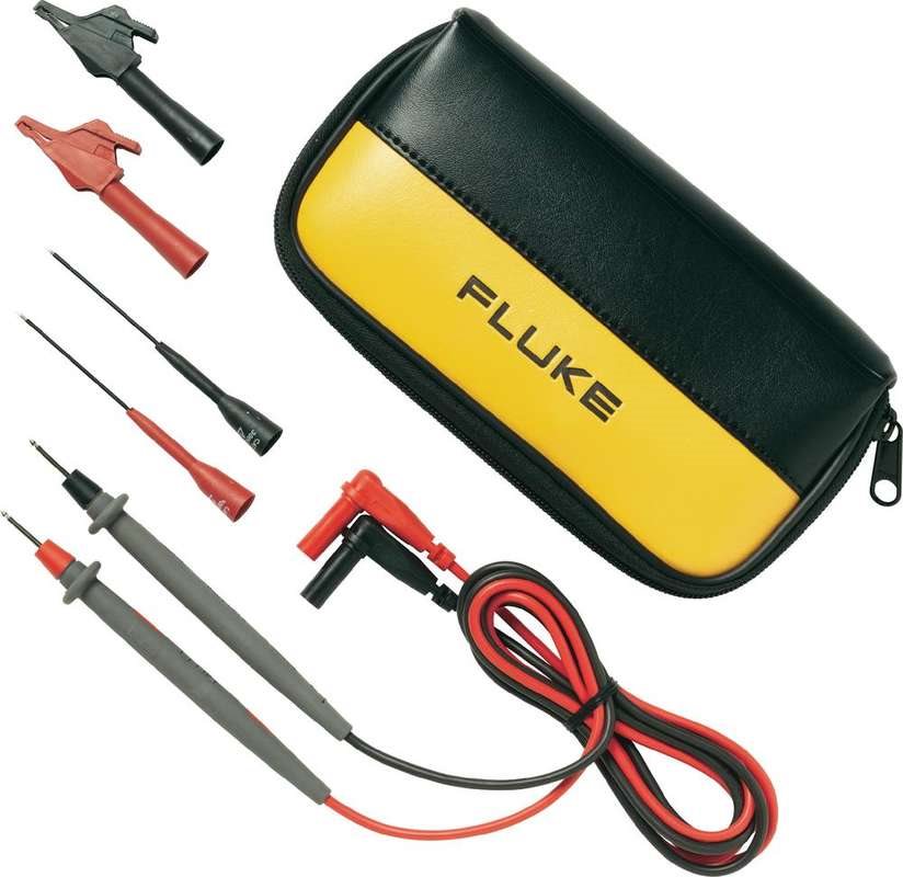 Fluke TL80A - Test lead - Bananenstecker - CAT II - EN/IEC 61010-031:2002 +A1:2008 - Fluke 175. 177 - 179 - 287 - 289 - 705 - 707 - 707Ex - 709 - 709H - 712 RTD - 715 - 787 - 789 - 83V - 87V (3971229)
