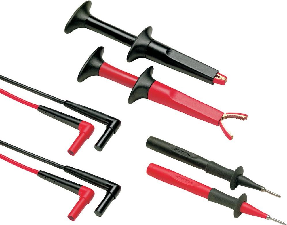 Fluke Sicherheits-Messleitungs-Set [ Lamellenstecker 4 mm - Lamellenstecker 4 mm] 1.50 m Schwarz, Rot TL220-1 (3971178)