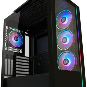 LC-Power Gehäuse Gaming 808B Skylla_X Black retail (ATX GAMING 808B)