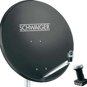 Schwaiger SAT-Anlage ohne Receiver Teilnehmer-Anzahl: 4 (SPI991.1SET)