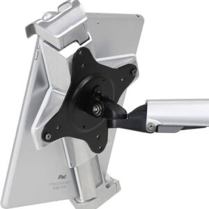 Ergotron - Befestigungskit (Handgelenkkissen, Schienenmontage Halterungsset, Mausablage zum Herausziehen, höhenverstellbare Halterung, Ablage für Barcode-Scanner und Maus, Combo Schwenkarm, Arbeitsfläche mit Tastaturablage) - für LCD-Display / PC-Ausrüstung - Polished Aluminum - Bildschirmgröße: bis zu 61cm (bis zu 61,00cm (24") ) (45-460-026)