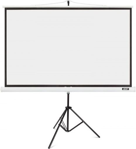 Acer T87-S01MW - Projektionsbildschirm mit Stativ - 218 cm (87" ) - 4:3 - weiß (MC.JBG11.00F)