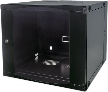 Intellinet Double Section - Wandschrank - Schwarz, RAL 7021 - 15U - 48,3 cm (19") (713887)
