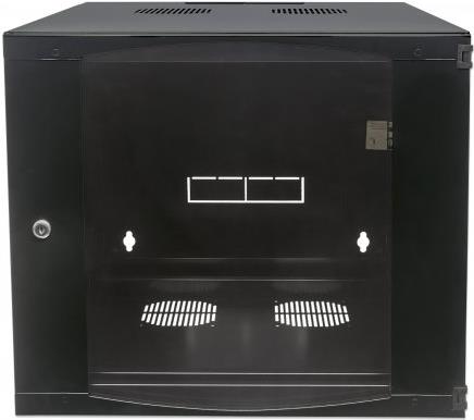 Intellinet Double Section - Wandschrank - Schwarz, RAL 7021 - 15U - 48,3 cm (19") (713801)