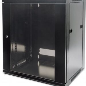Intellinet Double Section - Wandschrank - Schwarz, RAL 7021 - 6U - 48,3 cm (19") (713740)