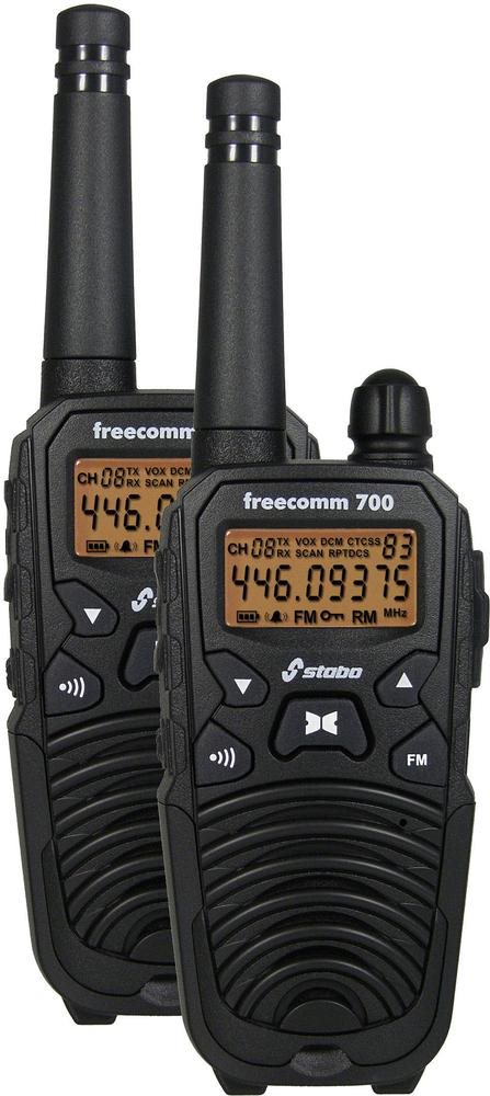 Stabo PMR-Handfunkgerät Freecomm 700 20700 2er Set (20700)