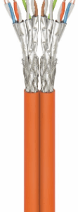 Wentronic GoobayCat.7 RohkabelA Duplex-Netzwerkkabel, S/FTP (PiMF), Orange, 500 m - CU, AWG 23/1 (solid), LSZH (91892)