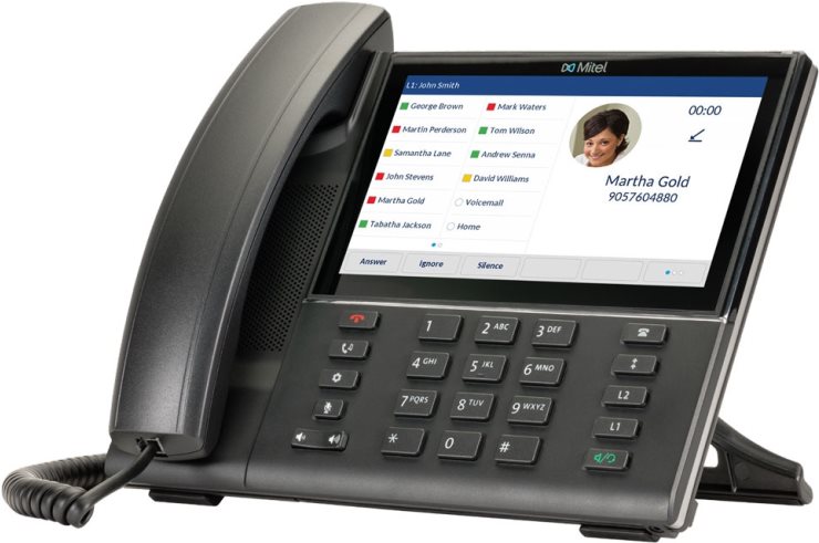 Mitel 6873 SIP Phone - VoIP-Telefon - SIP, RTCP, RTP, SRTP - 24 Leitungen (50006790)