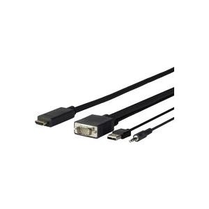 VivoLink Pro - HDMI-Kabel - HDMI männlich zu USB, HD-15 (VGA), mini-phone stereo 3,5 mm männlich - 5 m (PROVGAHDMI5)