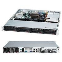 Super Micro Supermicro SC813M FTQC-R407CB - Rack-Montage 1U - ATX - SATA/SAS - Hot-Swap 400 Watt - Schwarz (CSE-813MFTQC-R407CB)