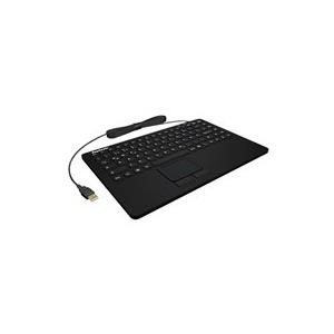 Keysonic KSK-5230" - Tastatur - USB - Schweiz - Schwarz / Weiß