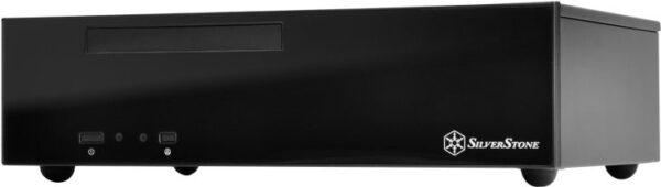 SilverStone MILO ML09 - Desktop - Mini-ITX - ohne Netzteil (SFX12V) - Schwarz - USB/Audio (SST-ML09B)