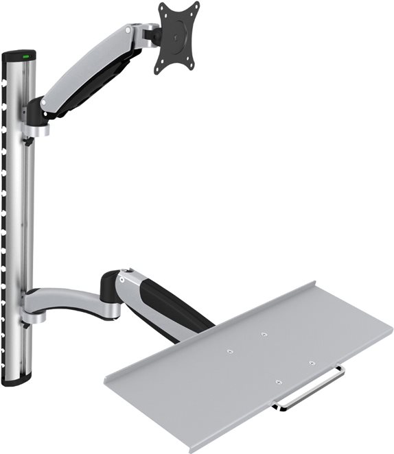 DIGITUS DA-90354 - Befestigungskit (Wandmontage, Tastaturarm, Monitorarm) - für LCD-Display/Tastatur - Bildschirmgröße: 43-69 cm (17"-27") (DA-90354)