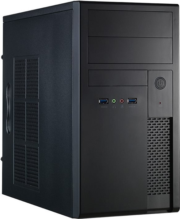 Chieftec Mesh Series XT-01B - Tower - micro ATX 350 Watt (ATX12V 2,3 - PS/2) - Schwarz - USB/Audio (XT-01B-350GPB)