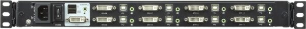 ATEN CL6708MW - KVM-Konsole mit KVM-Switch - 8 Anschlüsse - USB - 43,9 cm (17.3") - Rack - einbaufähig - 1920 x 1080 - DVI-I - 1U (CL6708MW D)