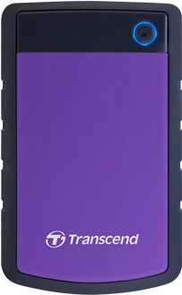 Transcend StoreJet 25H3P - Festplatte - 4TB - extern (tragbar) - 2.5" (6,4 cm) - USB3.0 - 256-Bit-AES - lila (TS4TSJ25H3P)