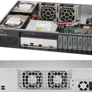 Super Micro Supermicro SC523 L-505B - Rack - einbaufähig - 2U - ATX 500 Watt - Schwarz (CSE-523L-505B)