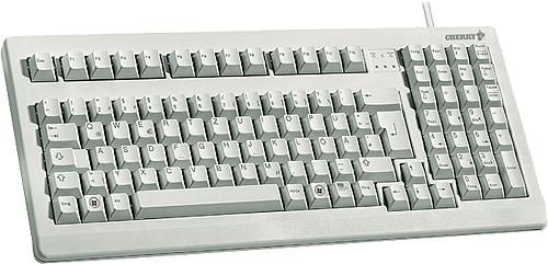 CHERRY G80-1800 - Tastatur - PS/2, USB - GB - Hellgrau