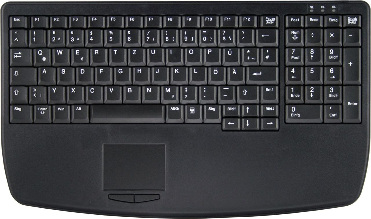 Active Key IndustrialKey AK-7410 - Tastatur - USB - Deutsch - Schwarz