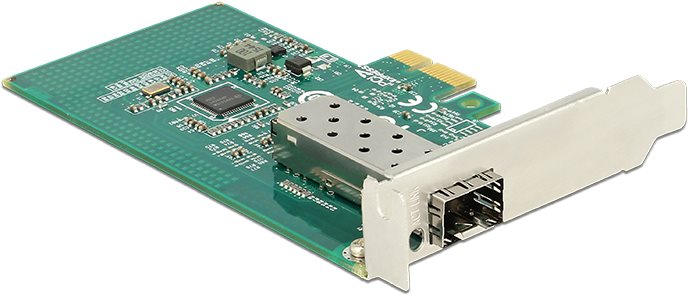 Delock PCI Express Card > 1 x SFP Slot Gigabit LAN - Netzwerkadapter - PCIe Low-Profile - Gigabit SFP x 1