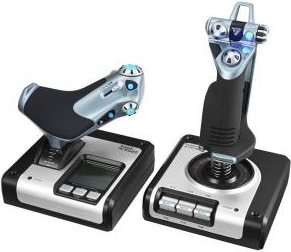 Logitech G X52 H.O.T.A.S. - Joystick und Gasregler - kabelgebunden - für PC (945-000006)