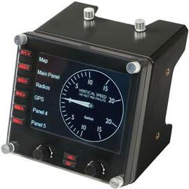 Logitech Saitek Pro Flight Instrument Panel - Flugsimulator-Instrumentenbrett - kabelgebunden - für PC (945-000008)