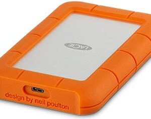 LaCie Rugged USB-C - Festplatte - 4TB - extern (tragbar) - USB 3,1 Gen1 - orange (STFR4000800)