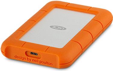 LaCie Rugged USB-C - Festplatte - 4TB - extern (tragbar) - USB 3,1 Gen1 - orange (STFR4000800)