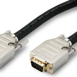 Kindermann High-quality - VGA-Kabel - HD-15 ohne Pol 9 (M) bis HD-15 ohne Pol 9 (M) - 15,0m - Schwarz (7496000115)