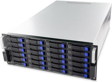 FANTEC SRC-4240X07 - Rack - einbaufähig - 4U - SSI EEB - SATA/SAS - Hot-Swap - ohne Netzteil - Schwarz, Silber - USB