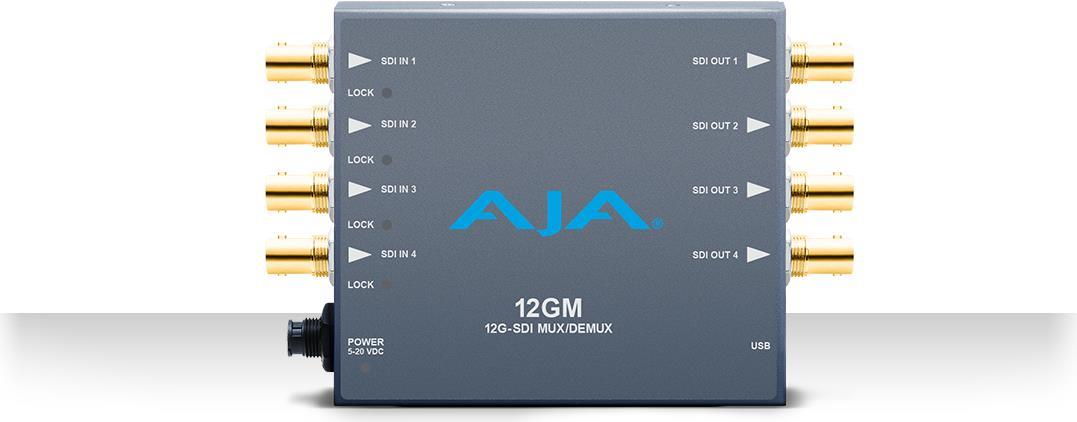 AJA 12GM Videosignal-Konverter 4096 x 2160 Pixel (12GM)