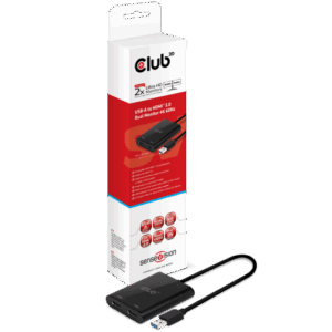 Club 3D SenseVision - Externer Videoadapter - USB 3.1 Gen 1 - 2 x HDMI