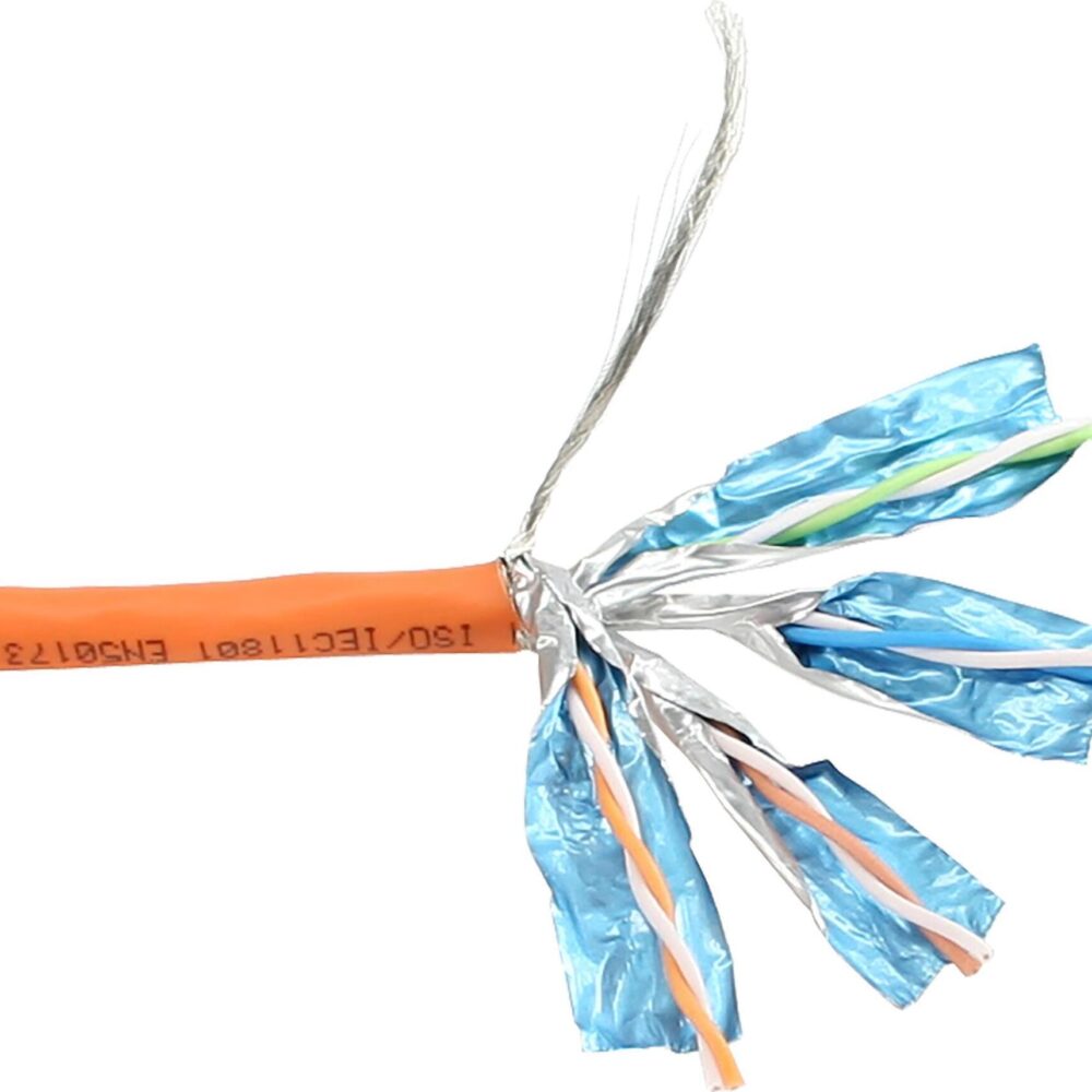 InLine - Bulkkabel - 500,0m - SFTP, PiMF - CAT 6 - halogenfrei - orange (70505)