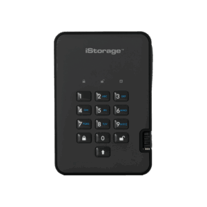 iStorage diskAshur 2 - Festplatte - verschlüsselt - 2TB - extern (tragbar) - USB 3,1 Gen1 - 5400 U/min - Puffer: 8MB - FIPS 197 - 256-Bit-AES - Phantomschwarz (IS-DA2-256-2000-B)