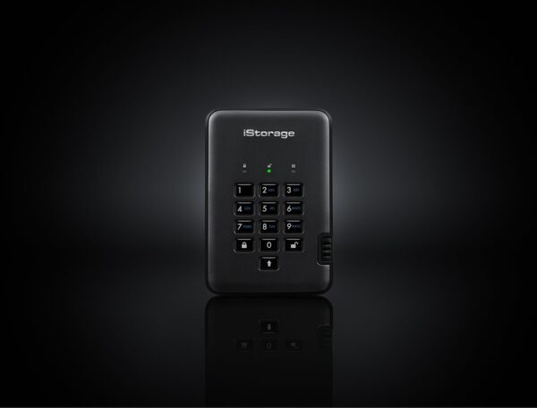 iStorage diskAshur Pro 2 - Festplatte - verschlüsselt - 1TB - extern (tragbar) - USB 3,1 - FIPS 197 - FIPS 140-2 Level 3, 256-bit AES-XTS (IS-DAP2-256-1000-C-G)