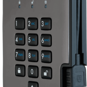 iStorage diskAshur PRO 2 - SSD - verschlüsselt - 512 GB - extern (tragbar) - USB 3.1 - FIPS 197, 256-bit SHA, 256-bit AES-XTS