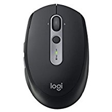Logitech M590 Silent - Maus - optisch - 7 Tasten - drahtlos - Bluetooth, 2,4 GHz - kabelloser Empfänger (USB) - graphite tonal (910-005197)