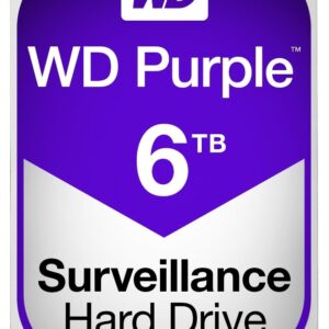 WD Purple Surveillance Hard Drive WD60PURZ - Festplatte - 6 TB - intern - 8.9 cm (3.5") - SATA 6Gb/s - 5400 U/min - Puffer: 64 MB