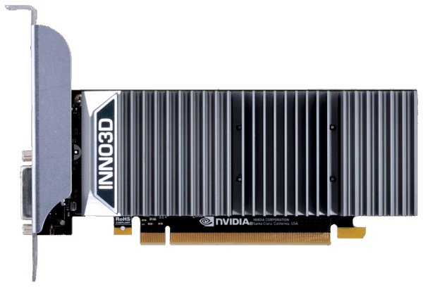 InnoVISION Inno3D GeForce GT 1030 0dB - Grafikkarten - GF GT 1030 - 2GB GDDR5 - PCIe 3.0 x16 - DVI, HDMI - ohne Lüfter (N1030-1SDV-E5BL)
