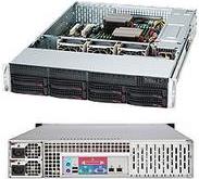 Supermicro SC825 TQC-R1K03LPB - Rack - einbaufähig - 2U - verbessertes, erweitertes ATX - SATA/SAS - Hot-Swap 1000 Watt - Schwarz