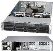 Supermicro SC825 TQC-R1K03WB - Rack - einbaufähig - 2U - verbessertes, erweitertes ATX - SATA/SAS - Hot-Swap 1000 Watt - Schwarz