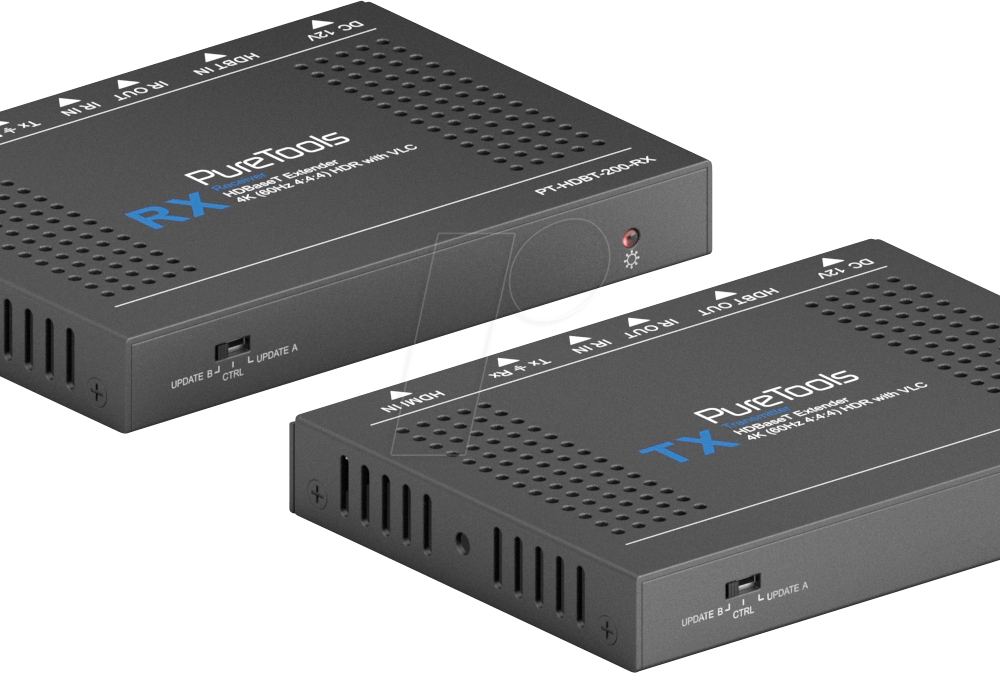 PureLink PT-HDBT-200 Audio-/Video-Leistungsverstärker AV-Sender & -Empfänger Schwarz (PT-HDBT-200)