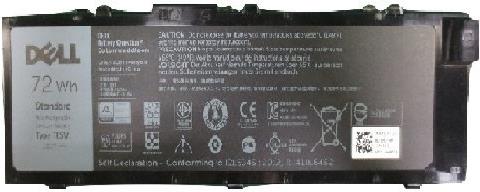 Dell Primary Battery - Laptop-Batterie - Lithium-Ionen - 6 Zellen - 72 Wh - für Precision 7510, 7520, 7710, 7720 (451-BBSB)