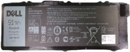 Dell Primary Battery - Laptop-Batterie - Lithium-Ionen - 6 Zellen - 91 Wh - für Precision 7510, 7710 (451-BBSF)