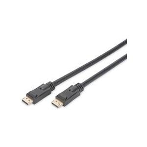 Digitus ASSMANN - DisplayPort-Kabel - DisplayPort (S) zu DisplayPort (S) - 15 m - eingerastet, 4K Unterstützung, aktiv - Schwarz (AK-340105-150-S)