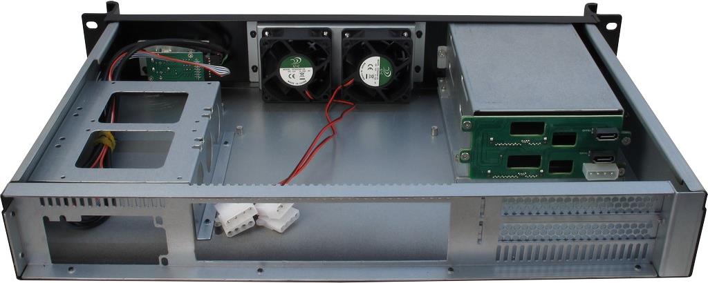 Inter-Tech 1,5U-1528L - Rack-Montage - 1,5U - Mini-ITX - Hot-Swap - keine Spannungsversorgung (FlexATX) - USB (88887210)