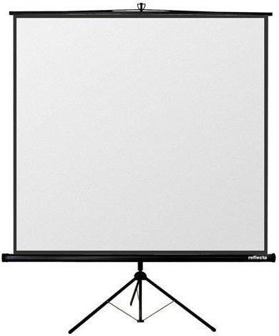 Reflecta CrystalLine Tripod - Projektionsbildschirm mit Stativ - 204 cm ( 203,20cm (80")  ) - 1:1 - mattweiß (87652)