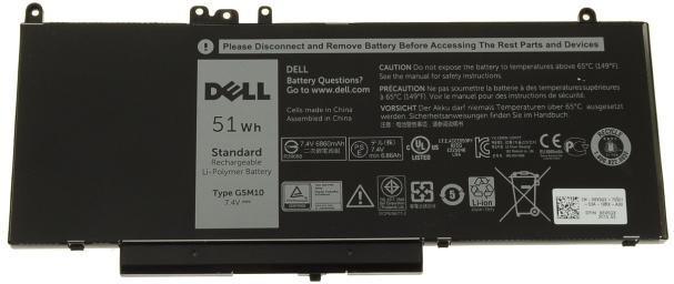 Dell Battery - 7,4V - 51Wh (Latitude Series) ((G5M10))