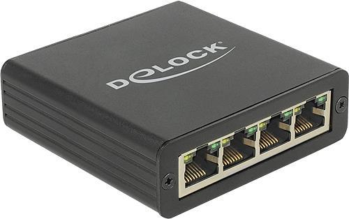 DeLock Adapter USB 3.0 > 4 x Gigabit LAN - Netzwerkadapter - USB 3.0 - Gigabit Ethernet x 4